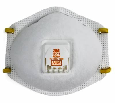3m 8511 N 95 Disposable Particulate Respirator 10/Box